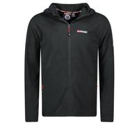 Geographical Norway Uniciaama Men - Polar fino para hombre cálido con cremallera - Chaqueta otoño invierno primavera cálida para hombres - manga larga suéter de piel suave confort al aire libre (negro