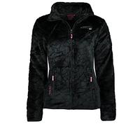 Geographical Norway UNIVERS LADY - Cómodo Forro Polar Mujeres - Chaqueta De Invierno Para Mujeres Suave - Suéter Grueso De Manga Larga - Suéter De Piel Perfecto Confort NEGRO - XL