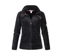 Geographical Norway Upaline Lady - Chaqueta Forro Polar Mujer Cremallera Otoño Invierno Primavera Ciente - Suéter Mujeres De Manga Larga De Piel Suave Aire Libre (Negro XXL)