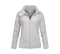 Geographical Norway Upaline Lady - Chaqueta Forro Polar Mujer Cremallera Otoño Invierno Primavera Ciente - Suéter Mujeres De Manga Larga De Piel Suave Aire Libre (Gris Claro S)