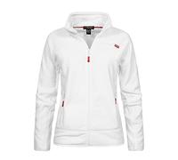 Geographical Norway UPALINE Lady - Suave Cálido Mujeres - Chaqueta Calida Invierno Suave Mujeres Caliente - Pullover Casual Tops Mangas Largas - Manga Larga Suéter Piel Blanco L…