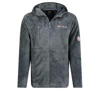Geographical Norway Upload Men Hood - Chaqueta Para Hombre Con Cremallera y Bolsillos - Ropa Otoño Invierno Caliente - Suéter Deporte y Trabajo De Manga Larga Aire Libre (Gris Oscuro XXL)
