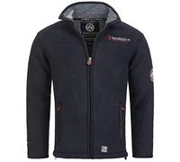 Geographical Norway Ureka Chaqueta de forro polar para hombre, forro de peluche, talla S-XXXL, azul marino, S