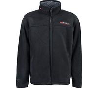 Geographical Norway Usine - Chaqueta de forro polar para hombre, forro polar cálido, forro de peluche, talla S-XXL - brandiing, azul marino, L