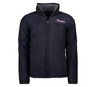 Geographical Norway Usine Men Distribrands - Chaqueta de Hombre con Cremallera Gruesa - Chaqueta de Hombre con Sudadera de Invierno Suave - Forro de Sudor Suave de Manga Larga (Azul Marino L)