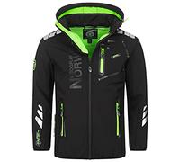 Geographical Norway Vantaa Chaqueta Softshell para hombre, impermeable, transpirable, resistente al viento, Negro 02., XXL
