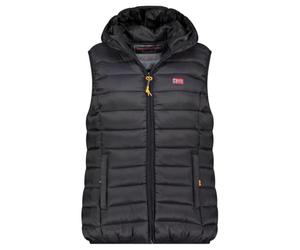 Geographical Norway Vatikolorama Lady Hood - Chaleco cálido para mujer, sin mangas, otoño e invierno, primavera, verano, chaqueta cálida - chaqueta de plumón de manga corta - chaqueta (negro XXL