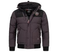 Geographical Norway WQ006H/GN - Chaqueta de manga larga con capucha para hombre gris XL
