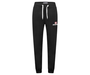 Geographical Norway (WY7833H/GN/Black Joggers MAX Black DB Men 054 Pantalones de chándal negros con cordones, deportivos, para el día a día, cómodos), Negro , XXL
