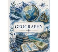 GEOGRAPHY: Composition Notebook: 120 Pages, College Ruled, 7.5 x 9.25 in | Vintage Watercolor Map & Earth Sciences Aesthetic Cover for High School, College, and University Students