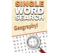 Geography One-Word Word Search Puzzle Book: Fun and Easy to Read Print about Geography, Continents, Biomes, and More | 1-Word Word Search Puzzle Book for Adults and Seniors