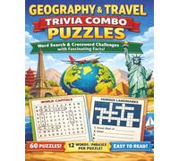 Geography & Travel Trivia Combo Puzzles: Word Search & Crossword Challenges with Fascinating Facts