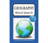 Geography Word Search: 6x9 Inches, 110 Pages, 50+ Puzzles ... Great Gift for Vacations, Holidays, and Free Times