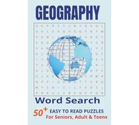 Geography Word search Book: Word Searches with Easy to Read Print about Geography, Mountain, Urban Geography and More | 6x9 inches, 110 pages | 50+ ... …Gift for Vacations, Holidays and Free Times.