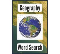 Geography Word Search: Educational Puzzles for Stress Relief and Relaxation, 6x9 inches, 110 pages, 50+ puzzles