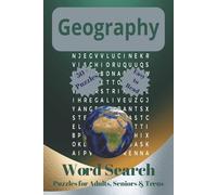 Geography Word Search: Fun Puzzle Book of Continents, Landforms, and World Wonders | Discover Mountains, Rivers, Oceans & More in This Brain-Boosting Activity Book with 55 Unique Word Search Puzzles