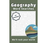 Geography Word Search: Geography word search puzzle, easy to read print, Cities, Mountains, Lakes, Deserts, 50+ puzzles, 6x9in, coffee break, holidays