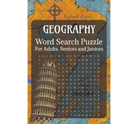 Geography Word Search Puzzle: 50+ Word Searches about Geography, Countries and Cities | 6x9 Inches, 110 pages | Solutions Included