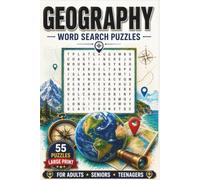Geography: Word Search Puzzle Book Featuring Places, Natural Wonders And Phenomena From Around the World - Countries, Capitals, Mountains, Rivers & ... 6x9 Inches | For Adults, Seniors & Teenagers