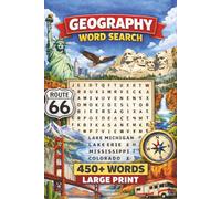 Geography Word Search: Puzzle book with 450+ words related to Geography in the United States