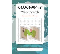Geography Word Search Puzzle Book: Word Search Book with Easy to Read Print about Geography, Countries, World and More | 6x9 inches, 110 pages | 50+ ... Gifts for Vacation, Holidays and Free Times