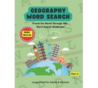 Geography Word Search: Travel the World Through 195+ Puzzles - Part2: Explore Countries, Cities, Landmarks & Cultures in a Fun and Educational Way