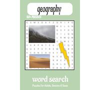 Geography word search: word search with Easy to read print about geography, landforms, weather and more / 6x9 inches, 110 pages / 50+ puzzles ... Gift for vacations, Holidays and relaxing Times.