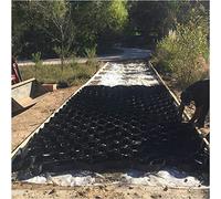 Geogriglia Scalabile Permeabile per Vialetti e MarciapiediStabilizzazione Ghiaia/Terreno 5.1 cm Profondità (3x8 m/10x26 ft) Griglia di Terra per Giardini e Parcheggi