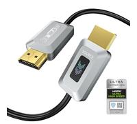 GeoHN.G Cable HDMI de fibra óptica 8K de 16 pies, cable HDMI 2.1 de alta velocidad certificado de 48 Gbps, compatible con 8K a 60Hz 4K a 120Hz/144Hz eARC Dolby HDCP 2.2 y 2.3 HDR10 RTX 3080,