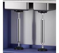 GeOinQL Soporte de fregadero undermount, Kit de reparación de fregadero telescópico con soporte de acero inoxidable for debajo del lavabo
