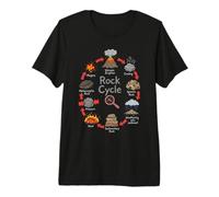 Geología Gráfico de Ciclo de Rocas Diagrama de Ciencias de Camiseta Premium