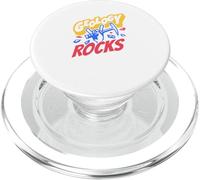 Geología Rocks Bold Comic Science Rockhound Mineral Hunter PopSockets PopGrip para MagSafe
