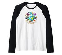 Geology Rocks My World Cute Earth Crystals Science Lover Camiseta Manga Raglan