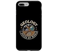 Geology Rocks My World Geologist Earth Science Lover Pun Carcasa para iPhone 7 Plus/8 Plus