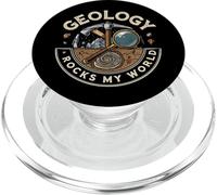 Geology Rocks My World Geologist Earth Science Lover Pun PopSockets PopGrip para MagSafe
