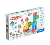 GEOMAG Bloques magnéticos 24 uds. 4 Colores, construcción magnética niños 1