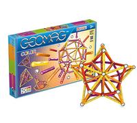 Geomag - Classic Color 127 Piezas - Construcciones Magnéticas - Juguetes para Niños 3 Años - Fabricación Suiza - Bloques Construcción con 60 Barras, 61 Bolas, 6 Bases - Bloques Magneticos Stem
