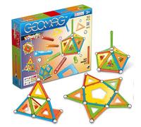 Geomag - Classic Confetti 50 Piezas - Construcciones Magnéticas -Juguetes para Niños 3 Años - Fabricación Suiza -Bloques de Construcción con 16 Varillas, 14 Bolas, 20 Losetas -Juegos Magnéticos Stem
