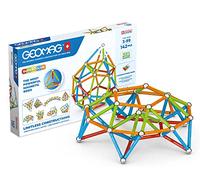 Geomag Classic Supercolor Recycled 142, Construcciones Magnéticas, Barras y Pizarras de Colores, Paquete de 142 Piezas, 100% Plástico Reciclado