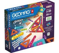 Geomag EcoFriendly Glitter Set Magnético 35 Piezas con Imanes de Neodimio
