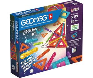 Geomag EcoFriendly Glitter Set Magnético 35 Piezas con Imanes de Neodimio