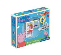 Geomag - MAGICUBE - 3 Cubos Peppa Pig - Travel with Peppa - Bloques Magnéticos para Niños a Partir de 1 Año - Enfoque Montessori - Juego Educativo en 3D - Estimula el Desarrollo Cognitivo y Motor