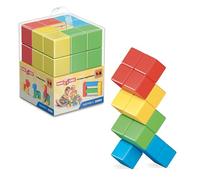 GEOMAG Magicube 6 piezas Juego de construcción magnético para niños, regalo para niños y niñas de 1 2 3 4 5 6 años, educativo Montessori, construcciones magnéticas