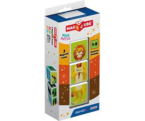 Geomag MAGICUBE Blister Savane Animals, 3 Cubos