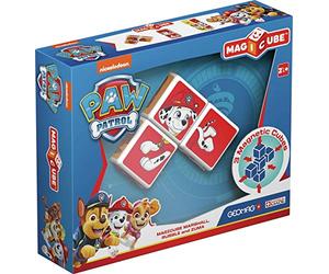 Geomag MAGICUBE JOUETS, Representante Marcus, Ruben y Zuma de la Patrulla Canina, MAW01000, Multicolor, 3 Cubos