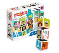 Geomag - Magicube Match & Mix Juguetes de construcción, Multicolor, 6 Piezas, 123