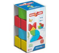 Geomag Magicube - Paquete de 24 bloques de construcción magnéticos, bloques de construcción magnéticos para niños pequeños de 1 a 3 años, juguete Montessori para más de 1 año, producto sensorial para