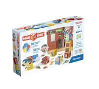 Geomag, Magicube Story Building Three Little Pigs, Juegos Magnéticos Aptos para Niños Mayores de 3 Años, Teatro Magnético, Juego de 42 Piezas, Plástico 100% Reciclado