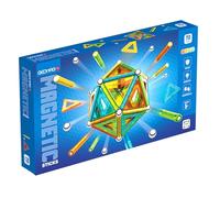 GEOMAG - Magnetic Blocks Sticks 70 unidades, construcción magnética para niños y adolescentes geométricos con barras y tarjetas magnéticas efecto gema, juegos niños 5 años +, juego STEM educativo para