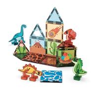 Geomag Magnetic Tiles Dino World 25 Piezas - Set de Construcción Magnética Temático de Dinosaurios | Paneles Traslúcidos | Baldosas Magnéticas Educativas Stem 3D para Niños